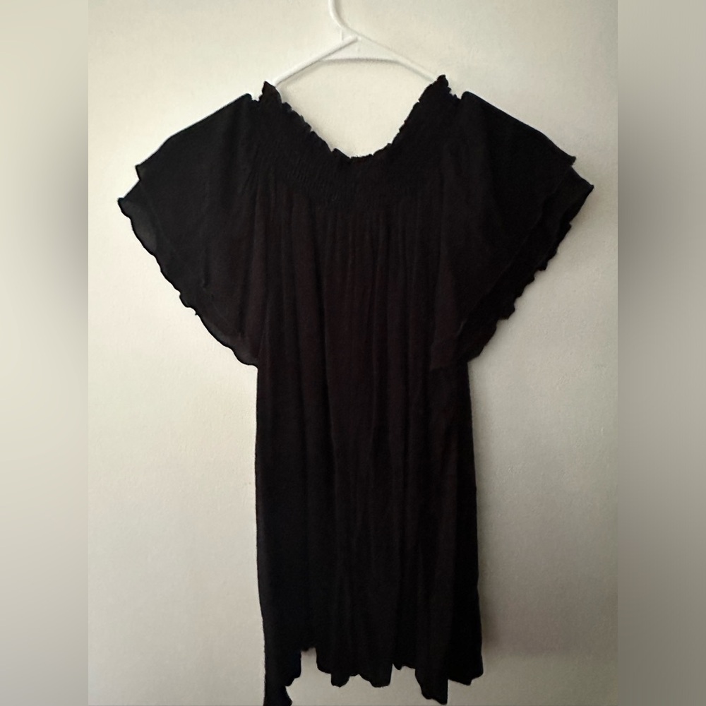 The Vanity Room Black off-shoulder dress